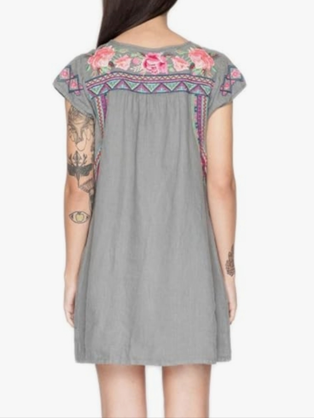 Johnny Was Linen Dress M - Picture 3 of 9